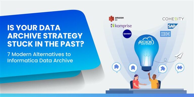 Challenges CIOs face with legacy data archiving: on-prem limits, high costs, slow batch jobs, and lack of cloud-native scalability.  Archon