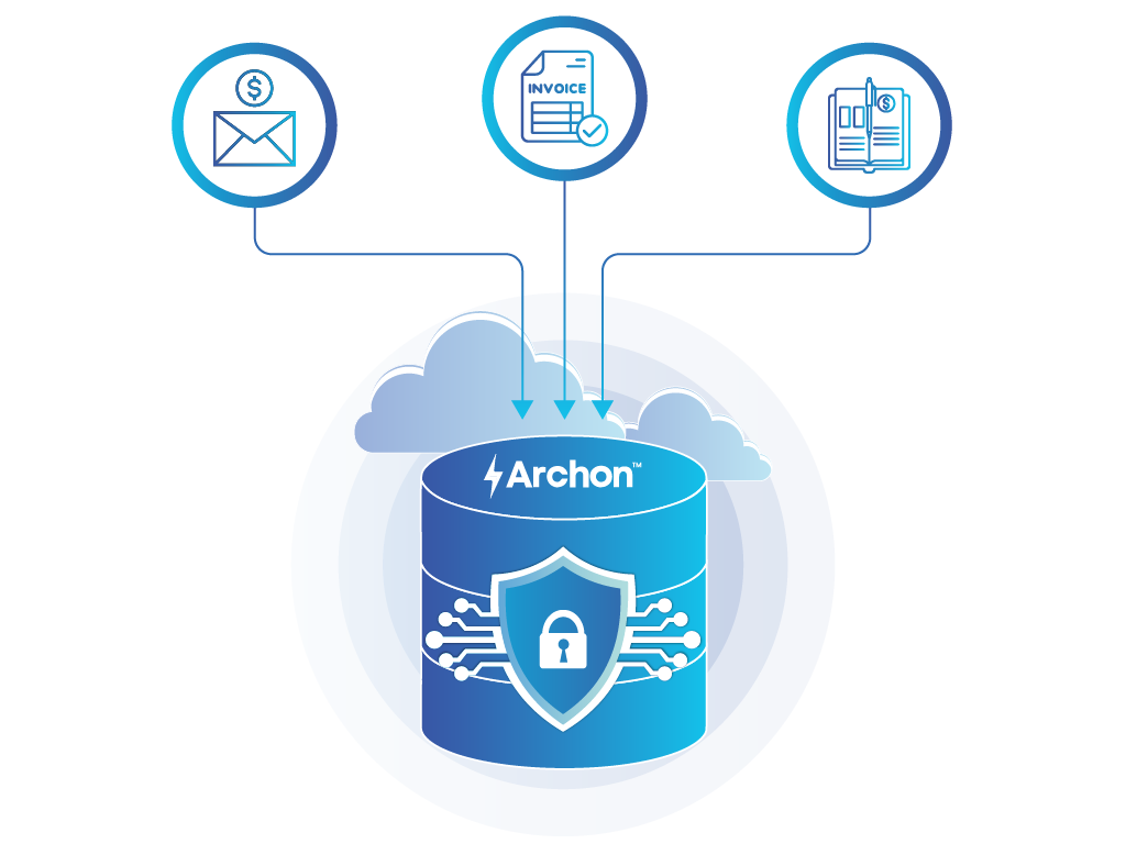 Banking financial data getting archived in compliant and secure Archon Data Store